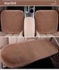 Winter Plush Car Seat Cushion Set: Thick Short Pile, Wool, Rabbit Hair, Non-Slip, 3-Piece