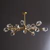 Modern Luxury Style LED Chandelier For Living Room Bedroom Dining Room Kitchen Ceiling Lamp Gold Copper Crystal G9 Pendant Light