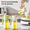 Glass Oil Sprayer Bottle for Kitchen 2-in-1 Spray & Pour Oil Dispenser Non-Drip Nozzle Atomizing Oil Sprayer with Anti-Clog Filter