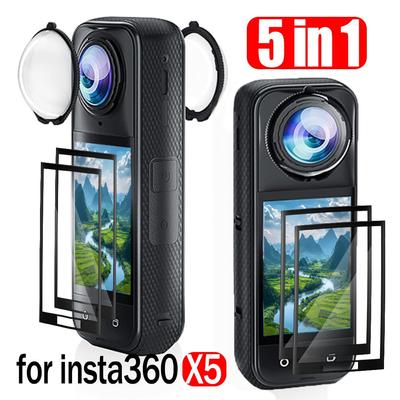 Für Insta360 X5 Drehbarer Linsenschutz Displayschutz Kratzfeste Schutzfolie für Insta 360 X5 Kameraschutz Zubehör