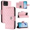 6-Color PU Leather Diamond Check-Patterned Wrist Strap Wallet Phone Case for Asus Zenfone 11 Ultra,12 Ultra,Asus ROG Phone 8,8 Pro,ROG Phone 9 Pro
