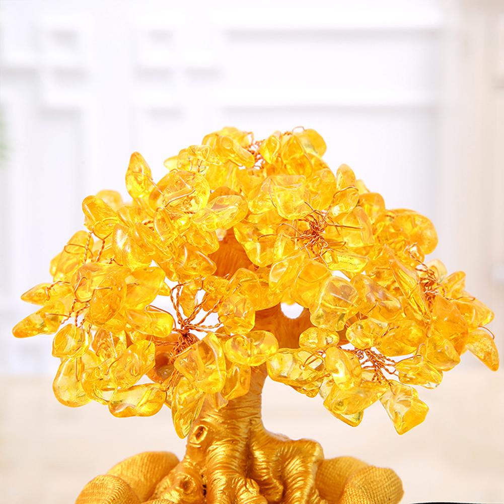 Chinese Style Fortune  Tree Ornaments Wine Cabinet Living Room Home Furnishing Entrance Crafts Decoration Lucky Money Tree