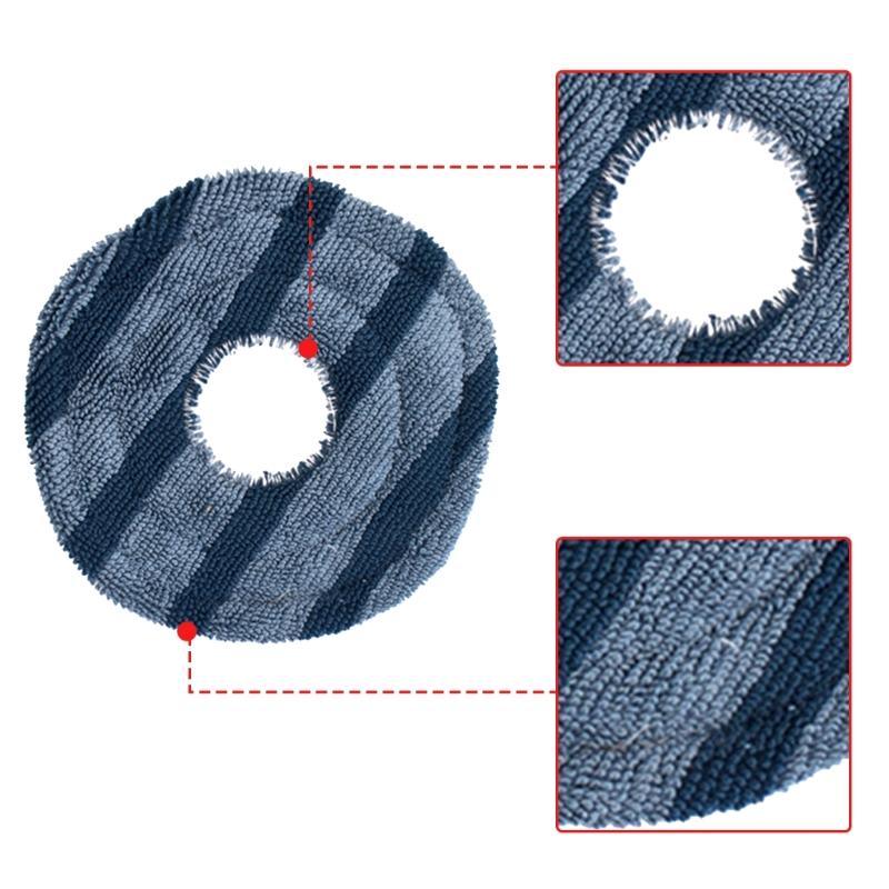 8 Piece High Functionality Cleaning Cloths Universal Fit Robotic Floor Cleaners Solid Reusable Design