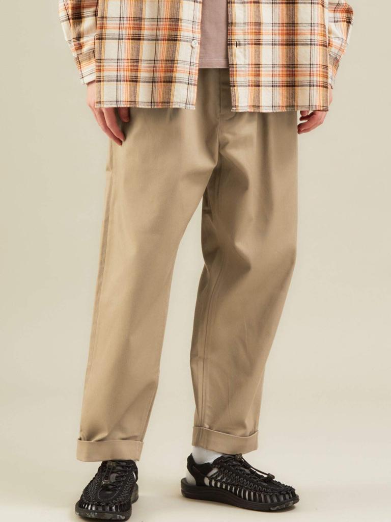 [United Arrows Green Label Relaxing] Special Order [Web Exclusive] <3/2 WORKS> GLR 2-Pleat Chino Pants, Size 32145993214, 2370 Beige (23), L