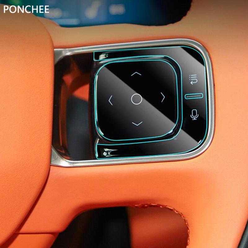 For Lynk&Co 900 2025-2026 Car Gear Shift Film TPU Interior Protective Film Door Plank Sticker Automobile Modification Supplies
