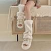 Japanese Style Lolita Boots Cover Plush Long Tube Sock Fashion Furry Leg Warmers  Spicy Girls