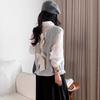 Women Knitted Vest Round Neck Sleeveless Crop Tank Back Bow Tie Decor Hollow Back Solid Color Sweater Vest