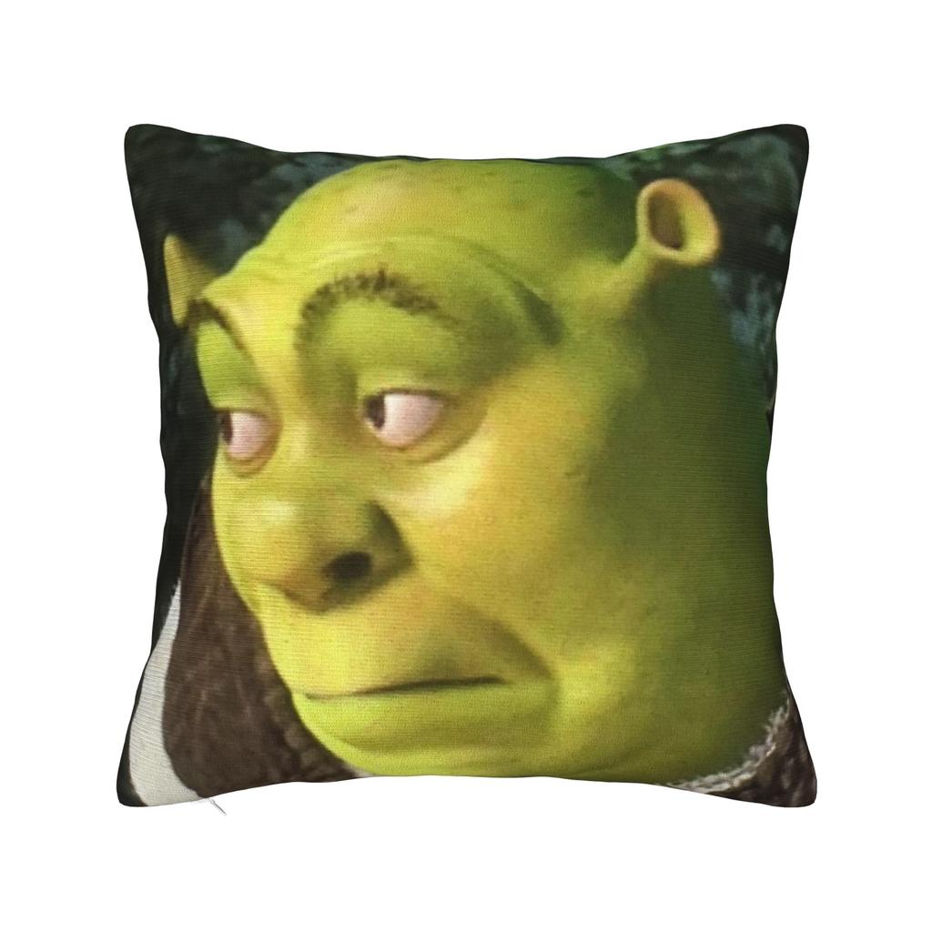 Funny Shreks Meme Pillowcases Merchandise Soft Cushion Cover Decor  Pillow Case Cover Seat Multi-Size