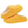 Waterproof cotton slippers for women to wear outside in winter, non-slip petals for indoor home use, warm home, and velvet slippers for men.