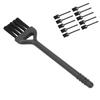 10pcs Electric Shaver Cleaning Brushes Set Nylon Hair Handle Machine Cleaning Brush Black