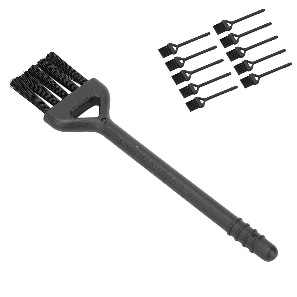 10pcs Electric Shaver Cleaning Brushes Set Nylon Hair Handle Machine Cleaning Brush Black