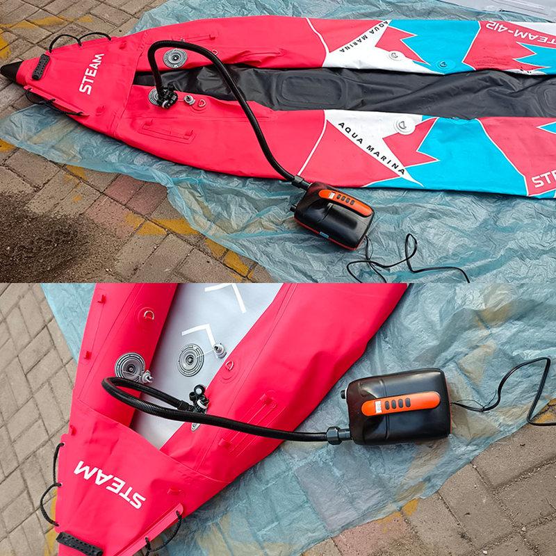20/16 PSI Dual Stage Electric Air Pump Intelligent Inflatable Pump 12V 110W for Inflatable SUP Stand Up Paddle Surfing Board