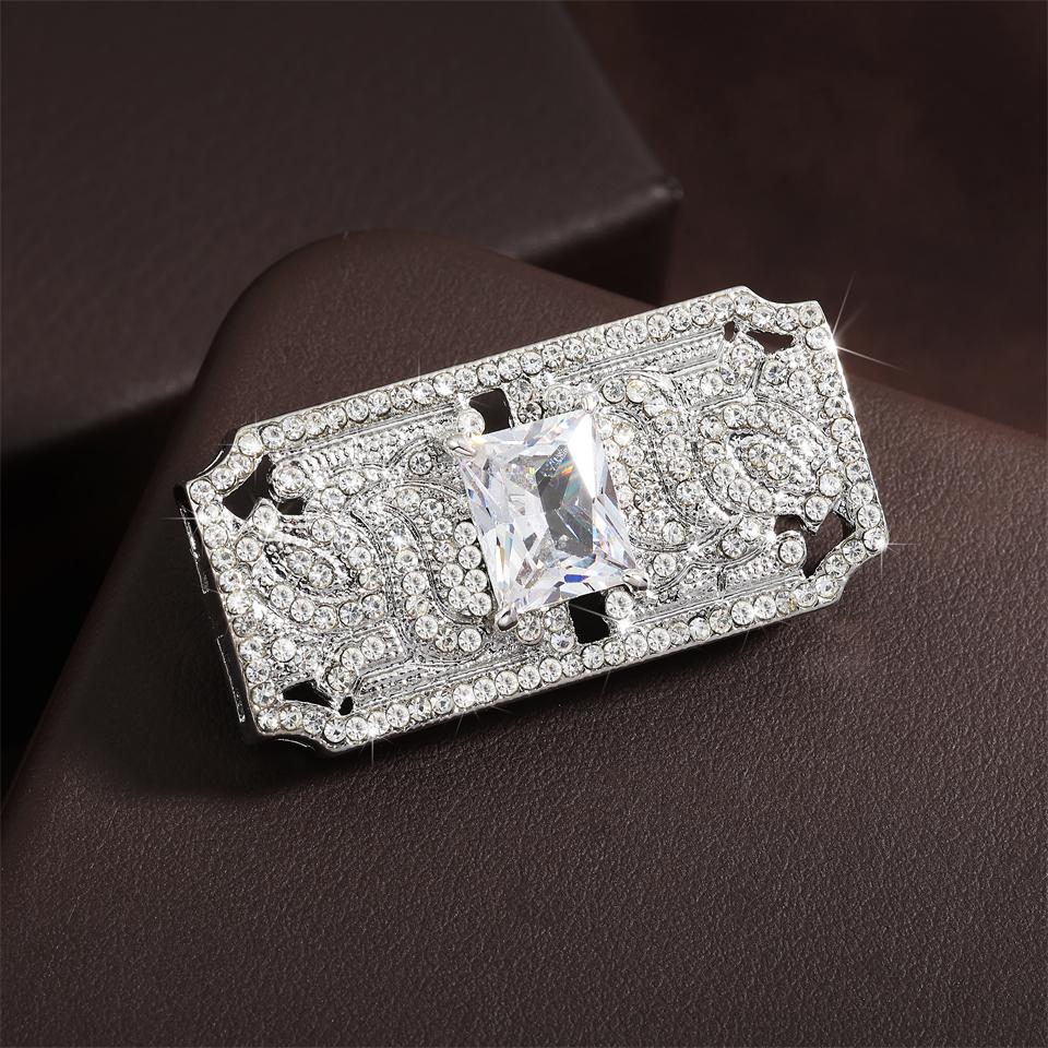 UILZ Винтажные геометрические хрустальные броши для женщин Корейские трендовые булавки-корсетки Аксессуары для свадебного платья