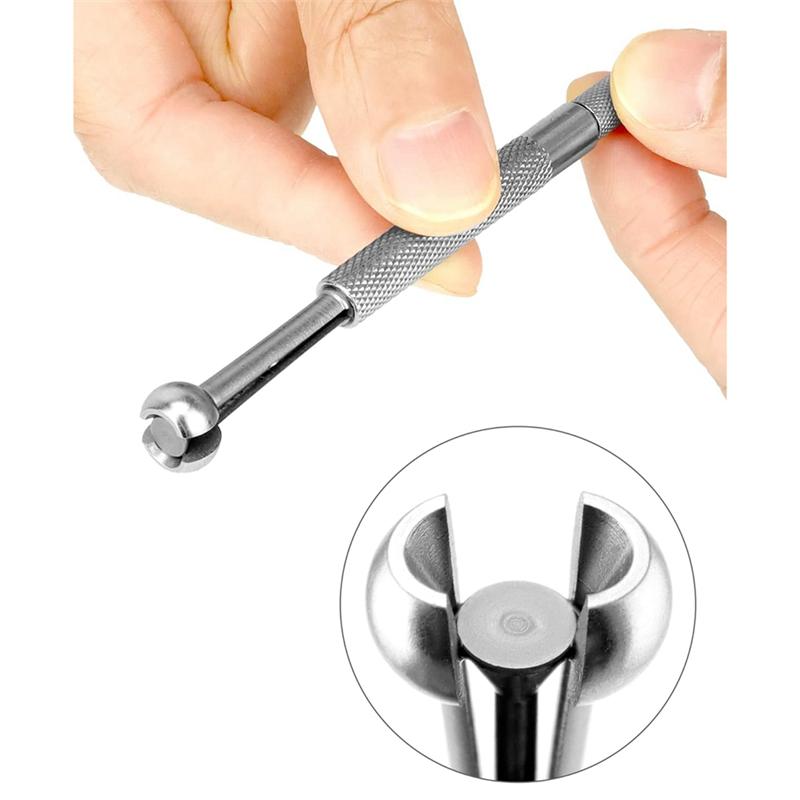 Teleskop-Innenmessgerät-Set aus Edelstahl - 1/8 bis 1/2 Zoll Messbereich und T-Bohrungslehre Teleskopmessgerät 6 Stück 5/16 bis 6 Zoll, langlebig