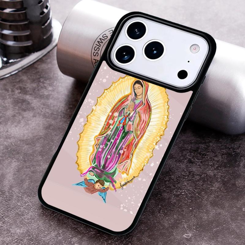 New Virgin De Guadalupe Phone Case for iPhone 17 16 15 Pro Max Air 14 13 12 11 Plus Shockproof Capa Cover