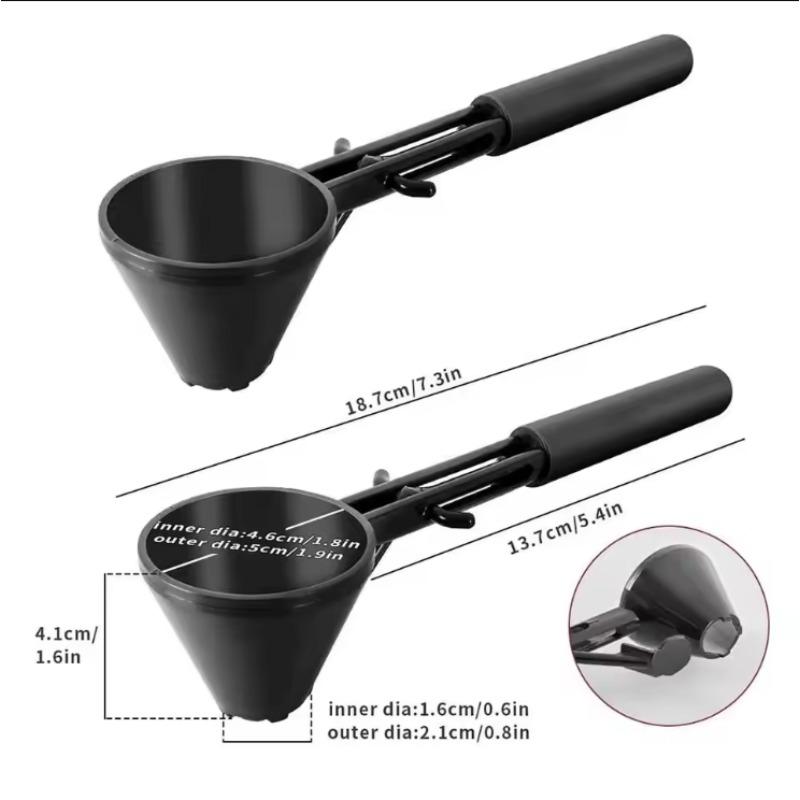 1PCS Coffee Scoop Funnel for Flling Reusable K-cup Coffee Pot Coffee Spoon Sliding Design Measuring Spoon Kitchen Accessories