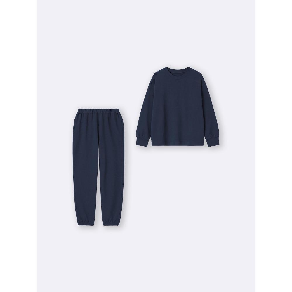 GU by Uniqlo Kinder Unisex Baumwoll Schweißanzug Lounge Set