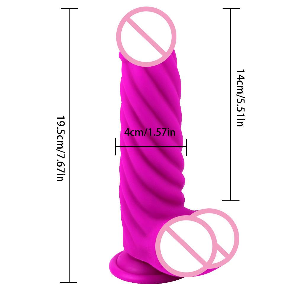 Lila Silikon Dildo Weibliche Farbe Solide Geformter Dildo Alternative Sexuelle Produkte Erwachsener Masturbator