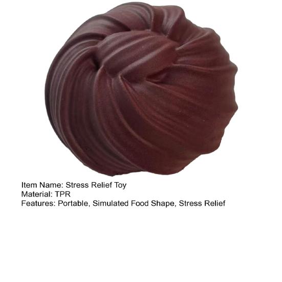 Chocolate Mousse Cake Squeeze Toy Anti-Anxiety Simulated Chocolate Cream Sensory Toy Simulation Food Photo Props
