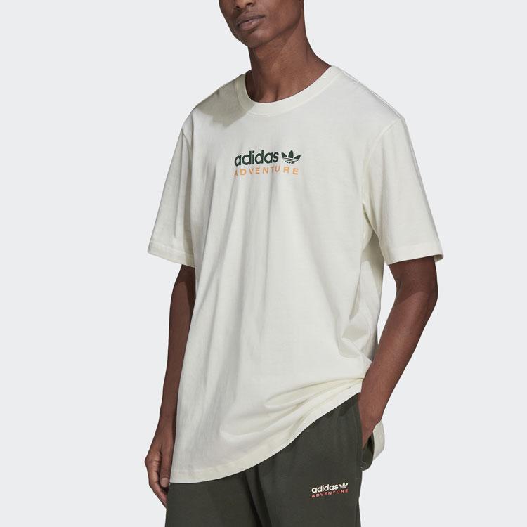 Adidas Originals Mtn Spr Tee With Letter Logo Print Men Tops White HF4773
