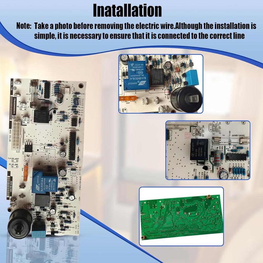 621991001 Power Control Board for Norcold N611/N610/N811/N810 with Serial Number Below 9056491 Replace 621991001 RV Refrigerator Circuit Board 2-Way