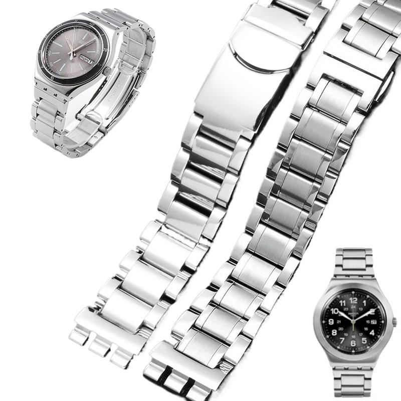 Mężczyźni Kobiety 17mm 19mm 21mm Metalowy Pasek Ze Stali Nierdzewnej Pasek do Zegarka Dla Swatch Ycs Yas Ygs Ceramiczny Łańcuszek do Zegarka Akcesoria do Bransoletki