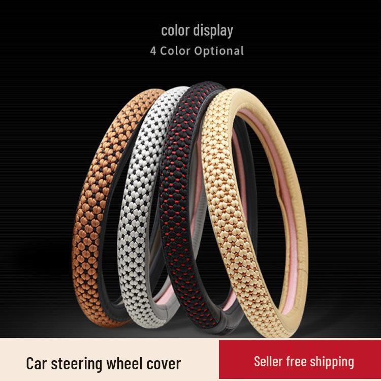 Universal Ice Silk Steering Wheel Cover for New Sagitar, Lavida, and Bora - All-Season Fit