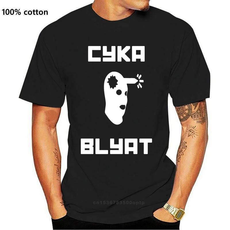 

One Yona Counter Strike T Shirt Cyka Blyat CSGO T-Shirt Graphic 6xl Tee Shirt Beach Cute 100 Cotton Short-Sleeve Men Tshirt 3XL чорний