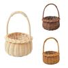2025 New 20cm Waterproof Woven Flower Basket Storage Basket With Handle Handmade Multi-functional Perfect Gifts Rattan Home Wedd