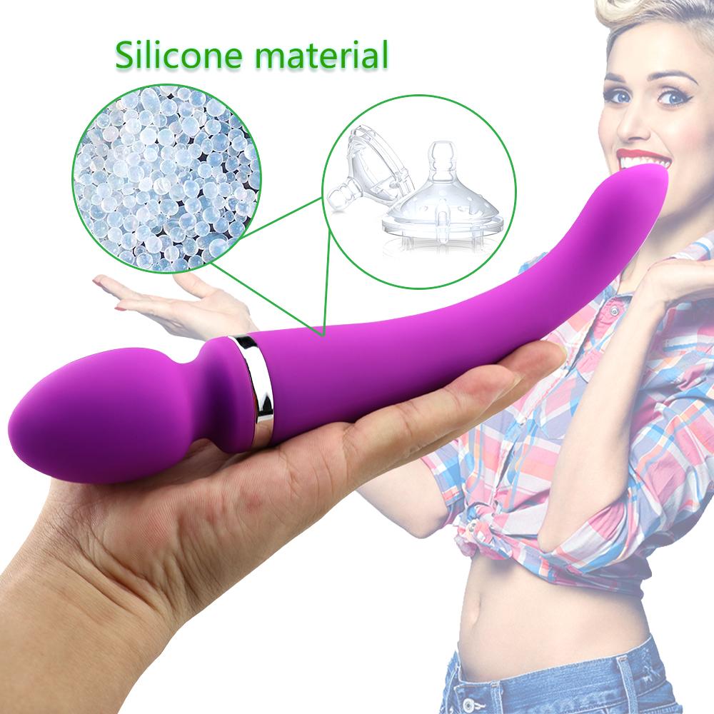 Dual Head Vibration Sex Toys for Women AV Wand Clitoris Stimulation G-Spot Dildo Vibrator Vagina Massager Powerful Sex Products