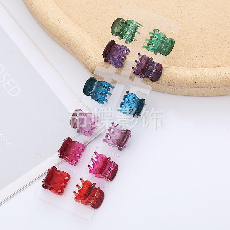 

12 шт., мини-когти для женщин и девочек, маленькие когти для волос, детские милые заколки для волос, заколки для волос, модные матовые повязки на голову, аксессуары для волос