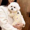 Dog German velvet warm four-legged clothes autumn and winter than bear teddy small dog cat pet bottoming shirt loungewear