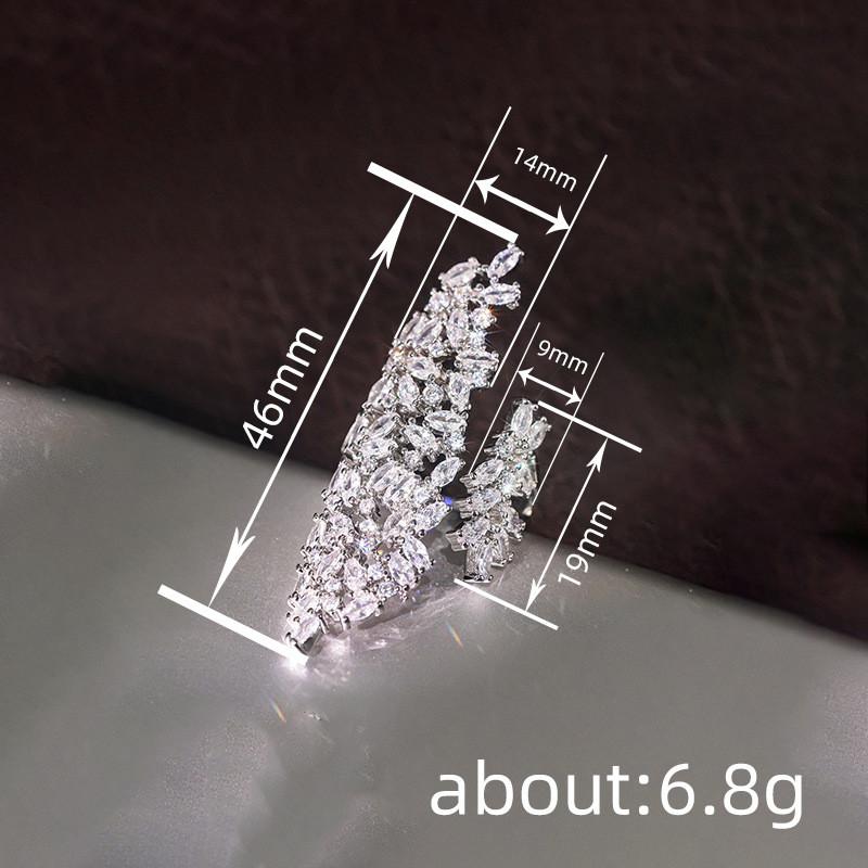CopperSparkling Women Rings for Wedding Party Luxury Cubic Zirconia Brilliant Rings Fashionable Female Jewelry