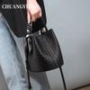 Advanced Woven Bucket Bag for Women's New Autumn and Winter Versatile Commuting Crossbody Bag, Super Popular Handbag