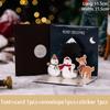 Folding Christmas 3D Pop UP Greeting Card With Envelope Santa Claus Snowman Xmas Invitation Card Postcard Navidad Supplies