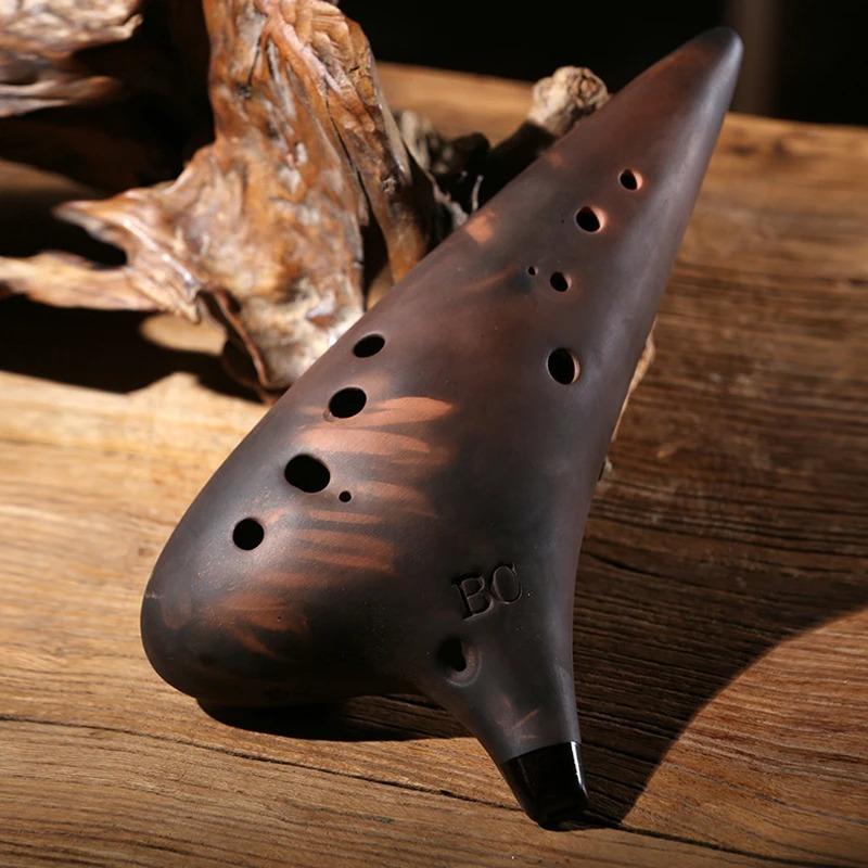 Ceramică Ocarina Baza Instrumente Orff Vindecare 12 găuri Ocarina timpului Terapie cu sunet Accesorii pentru instrumentație muzicală profesională Legenda Ocarine