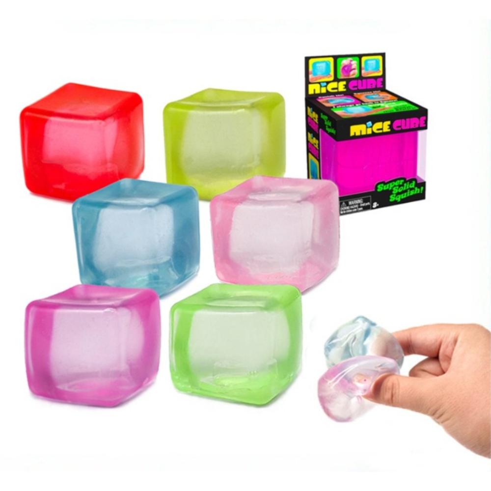 Brinquedos Squishy 3D Transparentes, Brinquedos Sensoriais Fidget de Crescimento Lento, Bolas Anti-Stress Não Tóxicas para Crianças e Adultos