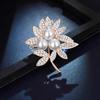 1Pc Simple Leaves Brooch for Women Men Chic Pearl Leaf Brooches Pins Jewelry Trendy Accessories Summer Holiday Gifts