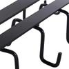 Multifunction Double-row Storage Hook Punch-free Cabinet Metal Shelves Hanging Cup Holder Hooks