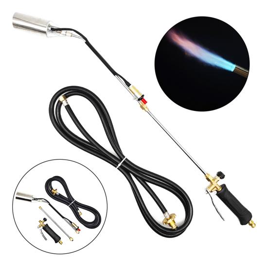 Propane Torch Weed Burner Weed Flame Torch with 10FT Hose High Output Long Arm Flamethrower with Self Igniter And Turbo Trigger for Weeding Melting