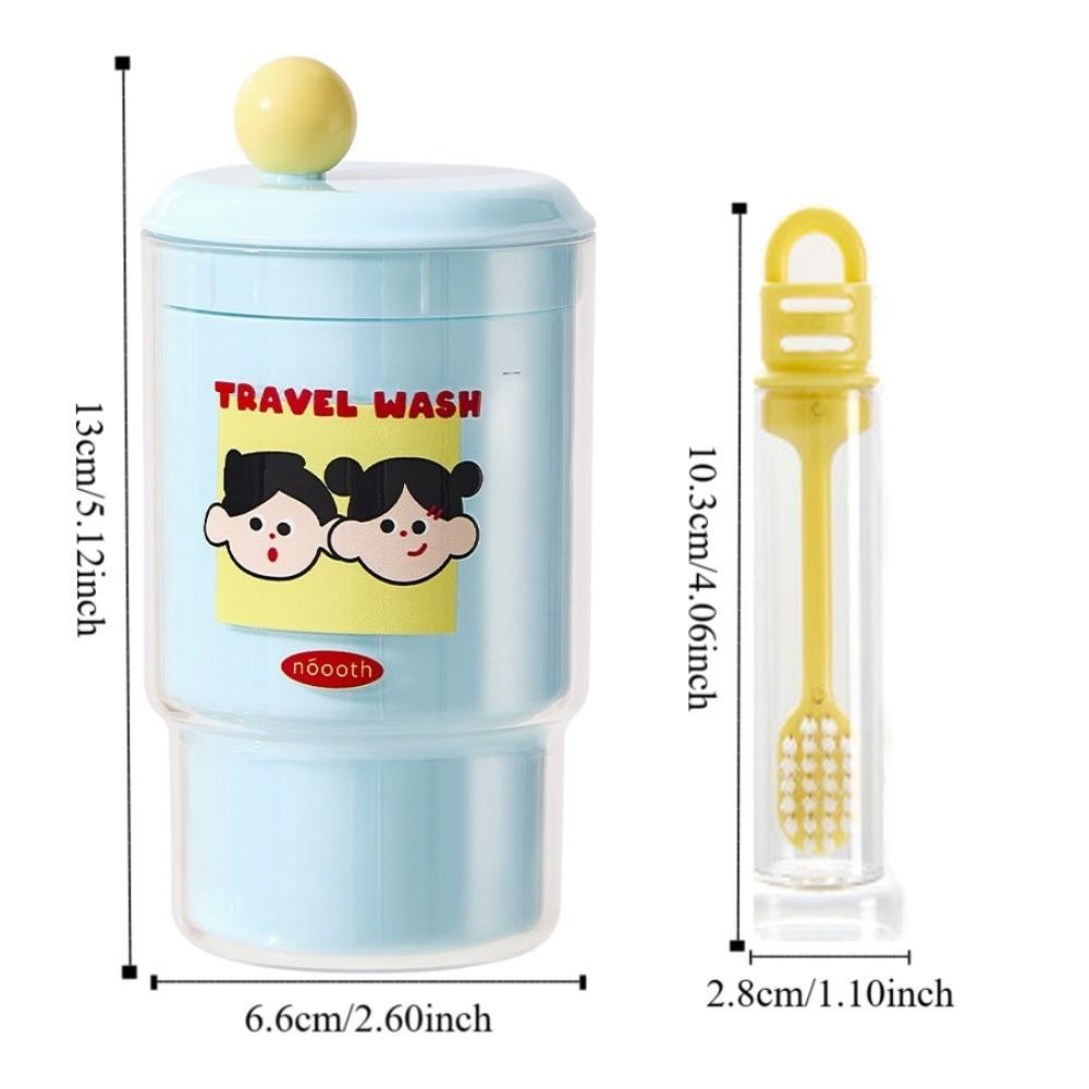 Portable Travel Toileting Set creative Rinsing Cup Toothbrush Storage Box  Outdoor Activities