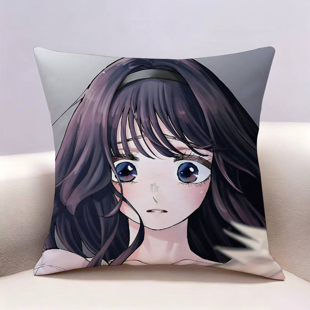 Anime KKaoruko Waguri   Doublesided print Pillow Case Pattern Printed Pillowcase For Living Room Sofa Cushion Cover