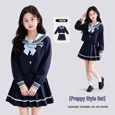 Girls' Sweet JK Sailor Suit Set