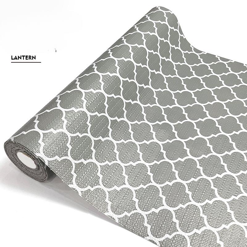 

1 рулон ПВХ-подкладка для полок, ящиков, для кухонного шкафа, неклейкие противоскользящие подкладки для шкафов, прочные водонепроницаемые подкладки для шкафов 45CM*6M