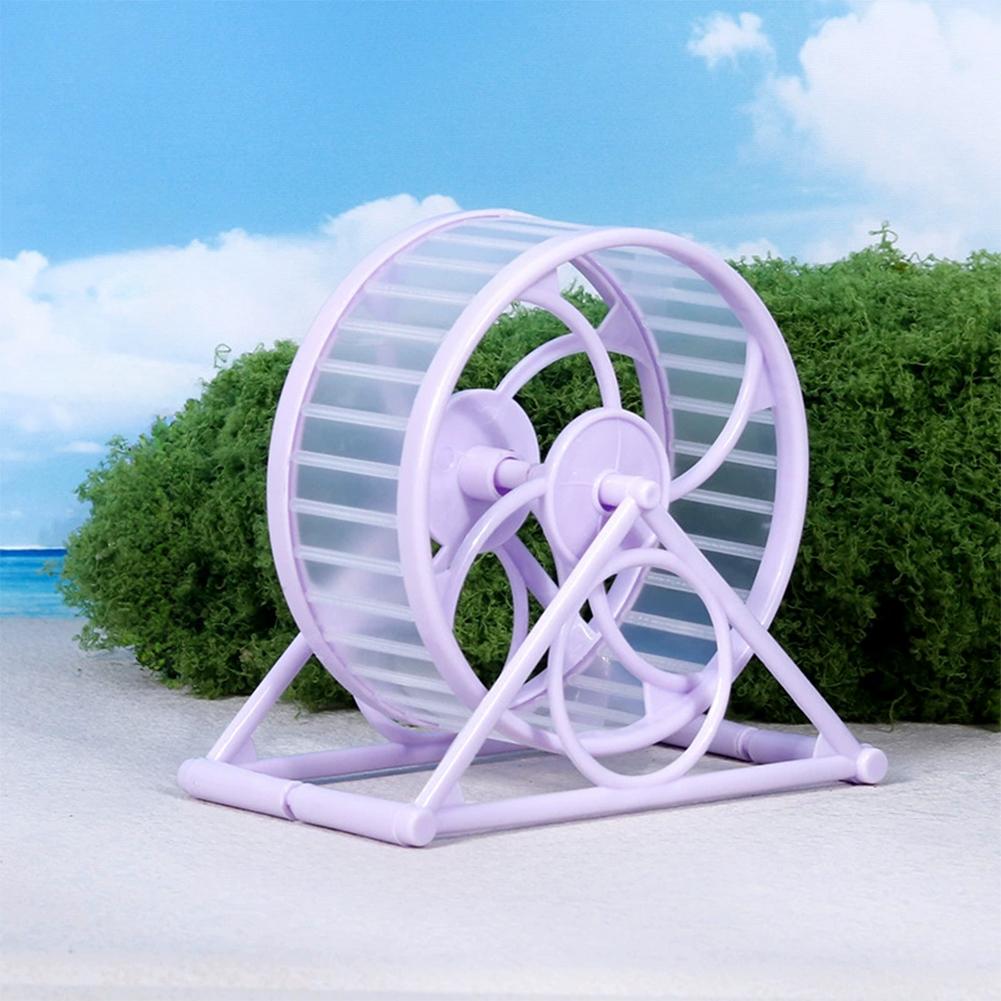 

Silent Running Wheel Hamster Running Disc Waterproof Hamster Sports Running Toy Rotating Jogging Wheel Small Pet Cage Accessories фіолетовий