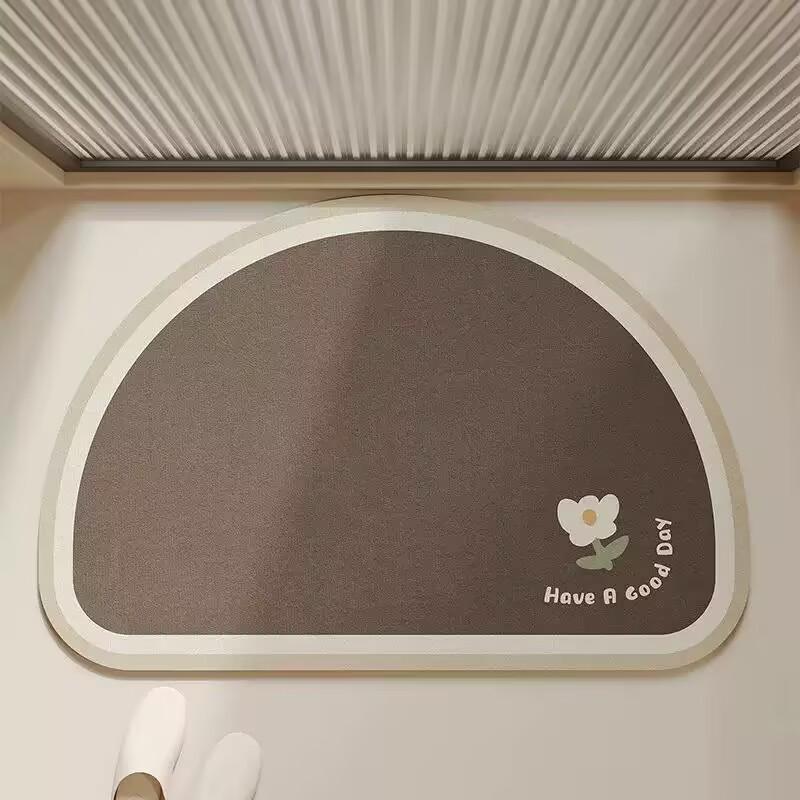 

Water-Absorbing Anti-Slip Diatom Mud Bathroom Mat 40x60cm [3mm Thickness, Soft and Skin-Friendly]