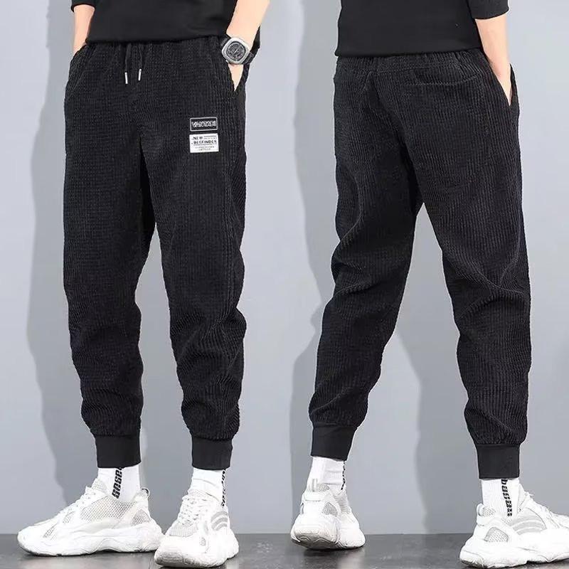 Men's Winter Velvet Corduroy Harem Pants - Thick, Loose, and Stylish
