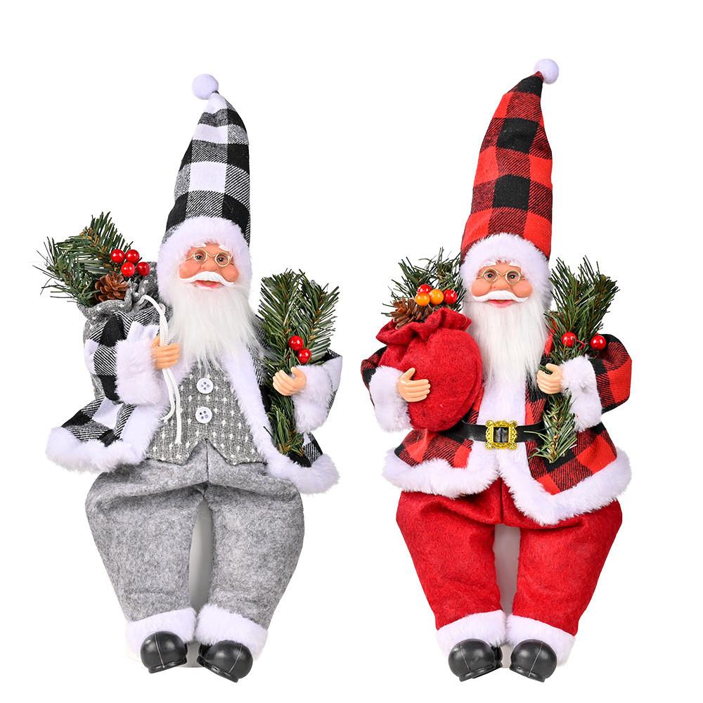 Charming Resin Santa Claus Figurine For Joyful Christmas Celebration And Festivities