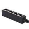 RJ45 Splitter Adapter 1 To 4 Ways Port LAN Ethernet Network Cable Connector Plug