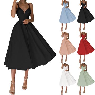 Women's Fashion Floral Formal  Vintage Short Sleeve Slim Wedding Long Dress